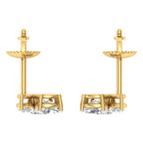 2 Carat Heart Pear Studs