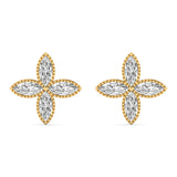 Four-Marquis Diamond Earrings