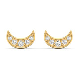 Moon Diamond Studs