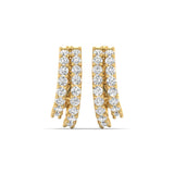 Double Hoop Diamond Earrings