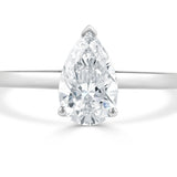 Pear Shaped Solitaire Ring
