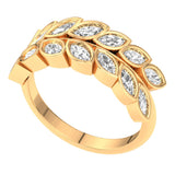 Diamond Leaf Ring