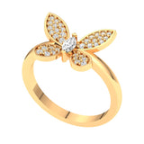 Butterfly Diamond Ring