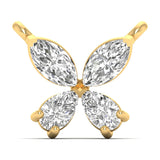 Four-Diamond Petal Pendant