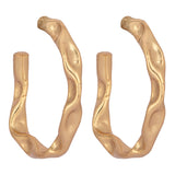 Jasmine 22k Gold Plated On Brass Ole Classic Earrings - ZEWAR Jewelry