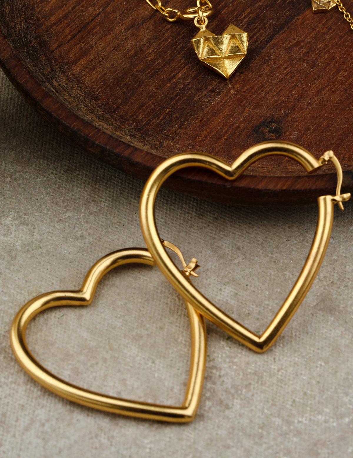 Sefa Earrings Hoop Wire 0.5 Micron Gold Plated On Brass - ZEWAR Jewelry