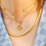 Kian Necklace 48gm 22k Gold Plated Over Brass - ZEWAR Jewelry