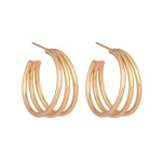 Johi 22k Gold Plated On Brass Impactful Design Earrings - ZEWAR Jewelry