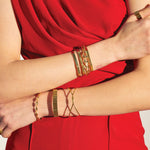 Zarin 22k Gold Plated On Brass Contemporary Cuff Bracelet - ZEWAR Jewelry 