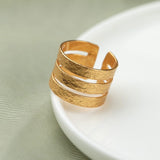 Feray Ring 3 gms Stunning Statement Ring 18k Gold Plated On Brass - ZEWAR Jewelry